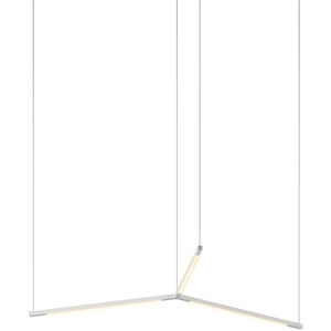 Z-Bar LED 27.3 inch Silver Pendant Ceiling Light, Trio